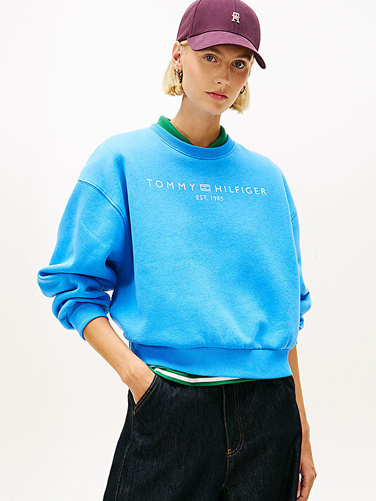 Kadın Corp Logo Modern Sweatshirt