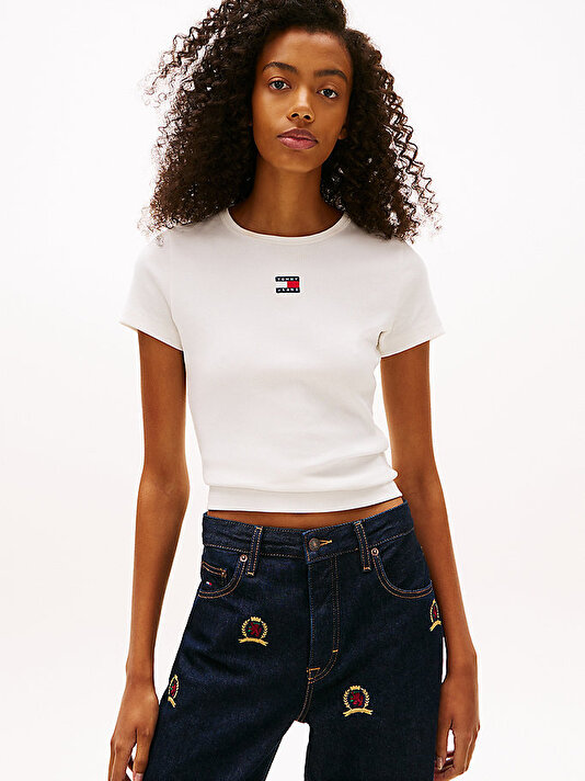 Kadın TJW Slim Badge T-shirt