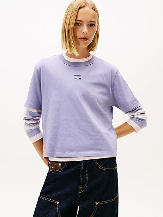 Kadın TJW Boxy Badge T-shirt