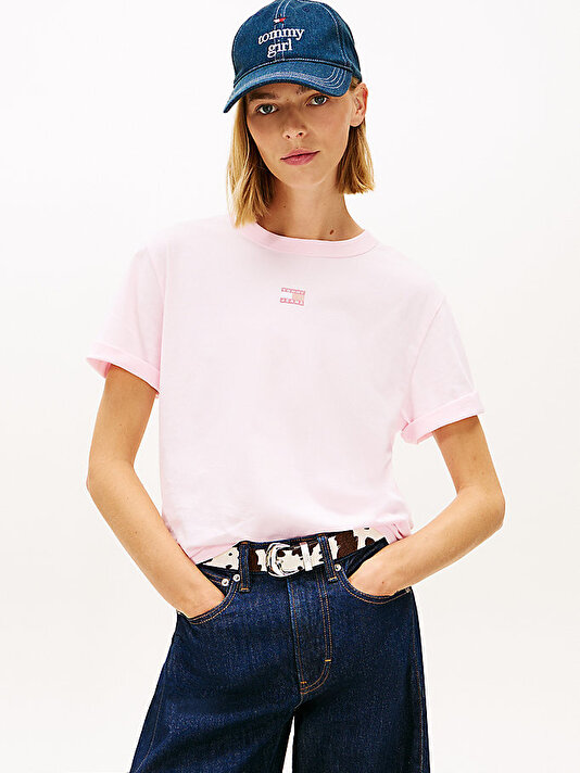 Kadın TJW Boxy Badge T-shirt