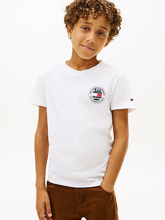 Erkek Çocuk Circle Graphic T-shirt