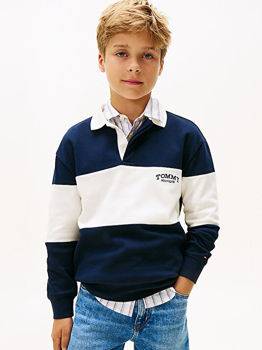Erkek Çocuk Colourblock Polo T-shirt