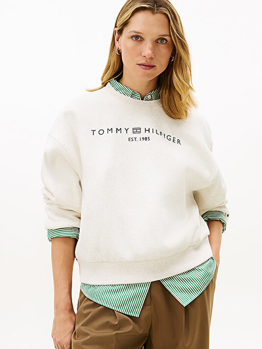 Kadın Corp Logo Modern Sweatshirt