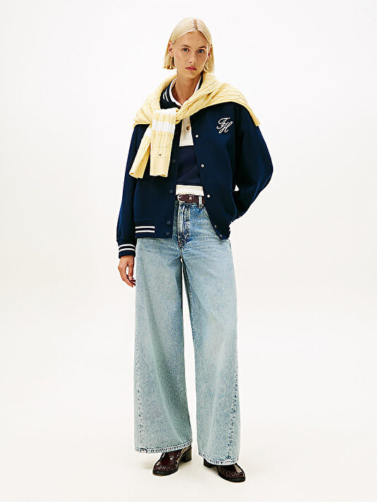 Kadın Denim Glis 70s Wide Jean Pantolon
