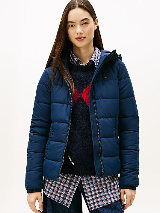 Kadın TJW Slim Hooded Puffer Mont