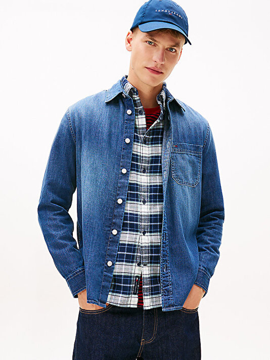 Erkek TJM Denim Regular Fit Gömlek