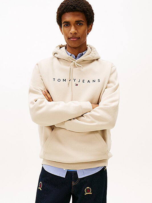 Erkek TJM Regular Linear Logo Sweatshirt