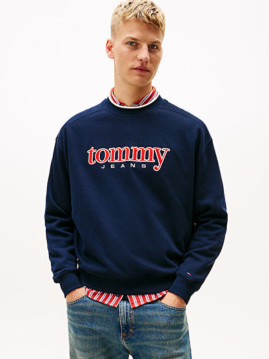 Erkek TJM 90s Texture Graphic Sweatshirt