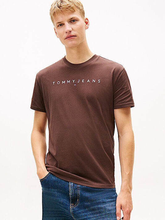 Erkek TJM Regular Linear Logo T-shirt