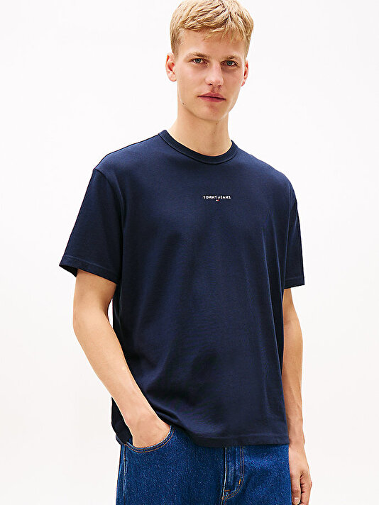 Erkek TJM Relax Linear Logo T-shirt