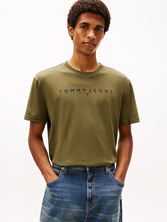 Erkek TJM Regular Linear Logo T-shirt