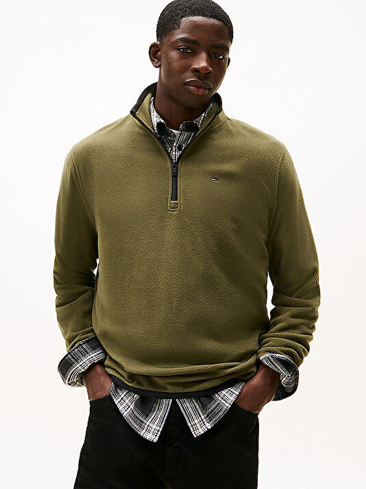 Erkek Tjm Reg S Flag Polar Sweatshirt