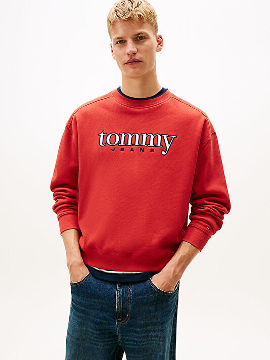 Erkek Tjm 90S Texture Graphic Sweatshirt