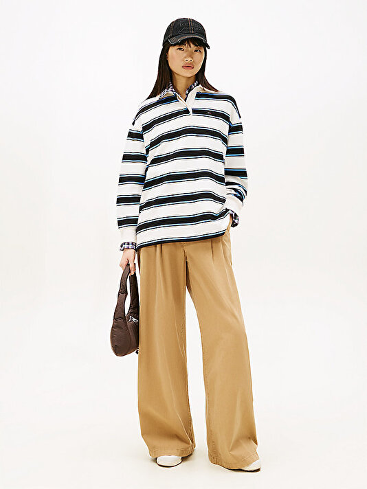 Kadın Tjw Ovs Wide Leg Chino Pantolon