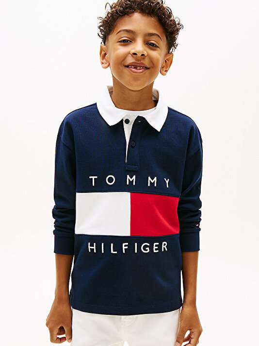 Erkek Çocuk Heritage Flag Jersey Polo T-shirt