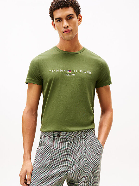 Erkek Tommy Logo T-shirt