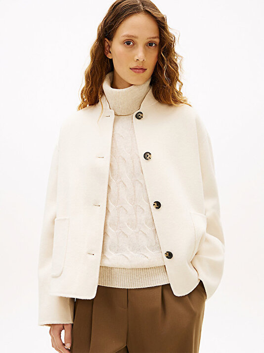 Kadın Df Wool Short Bomber Ceket