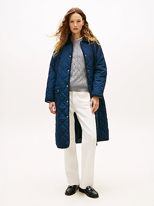 Kadın Padded Flag Quilted Parka