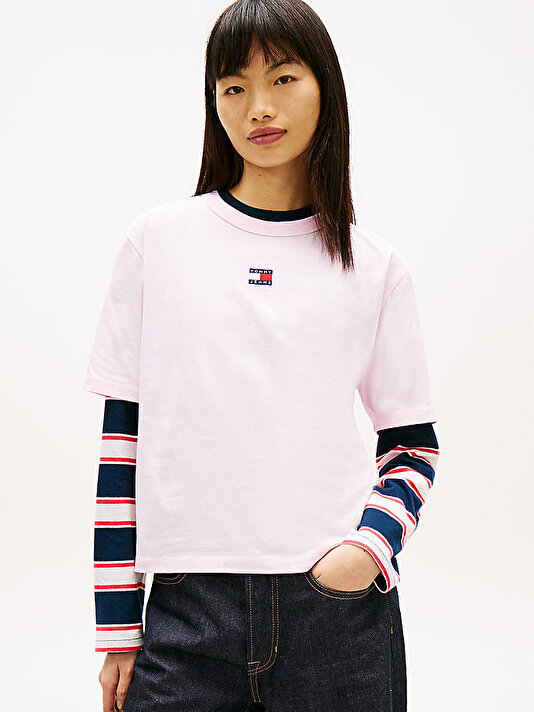 Kadın TJW Boxy Badge T-shirt