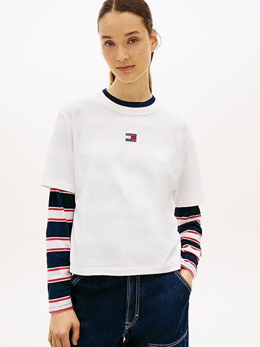 Kadın TJW Boxy Badge T-shirt