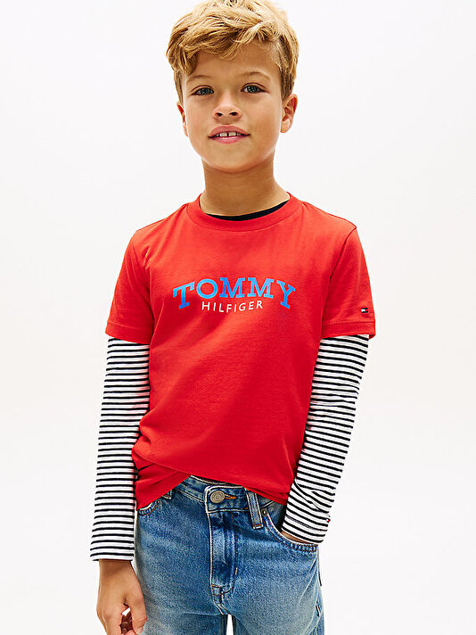 Erkek Çocuk Monogram Graphic T-shirt