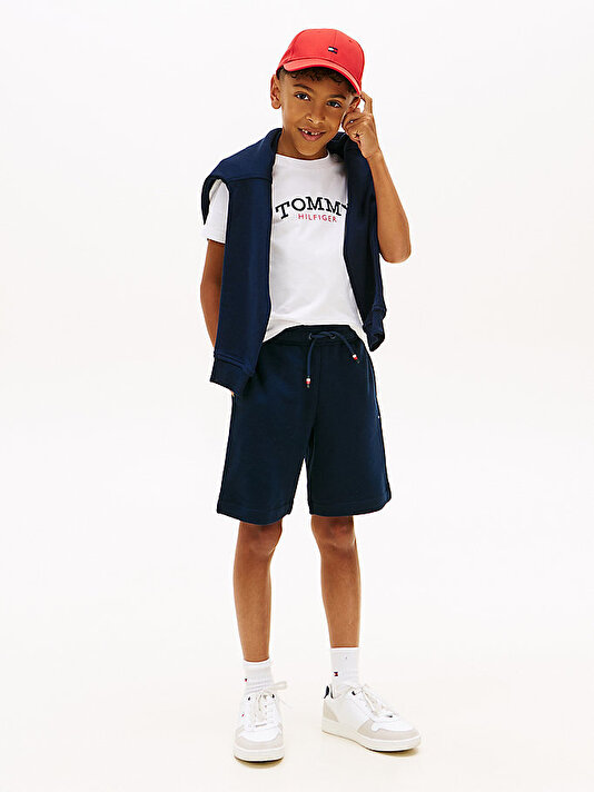 Erkek Çocuk Monotype Graphic T-shirt Şort Set
