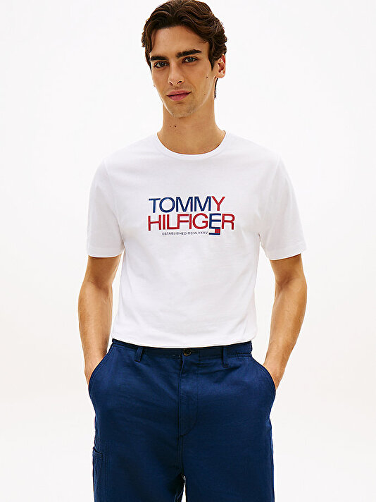 Erkek Brand Love Big Text T-shirt