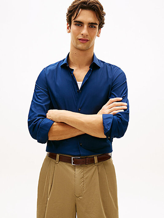Erkek DC Flex Collar Solid Gömlek