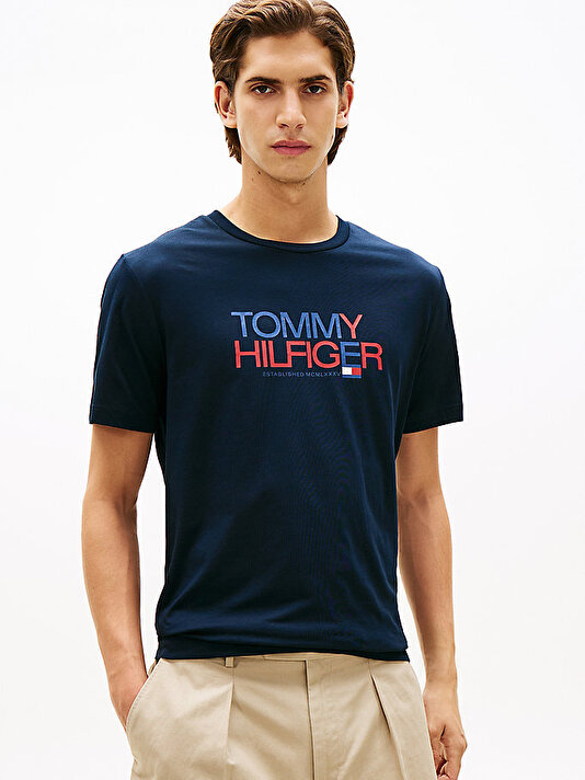 Erkek Brand Love Big Text T-shirt