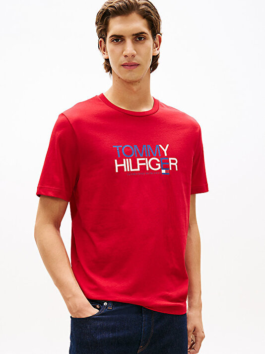 Erkek Brand Love Big Text T-shirt