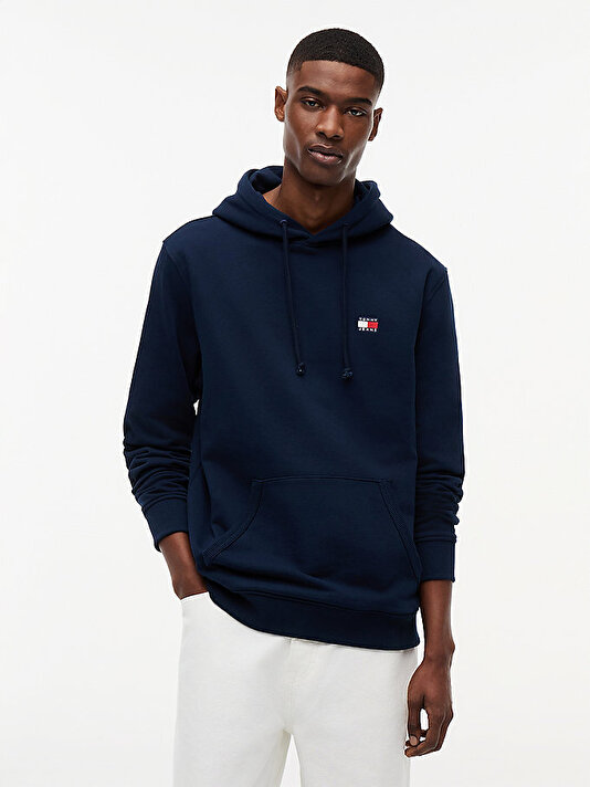 Erkek TJM Regular Badge Hoodie