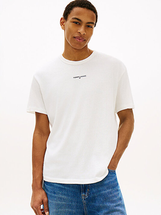 Erkek TJM Relax Linear Logo T-shirt