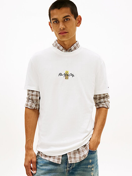 Erkek TJM Regular Sign Block T-shirt