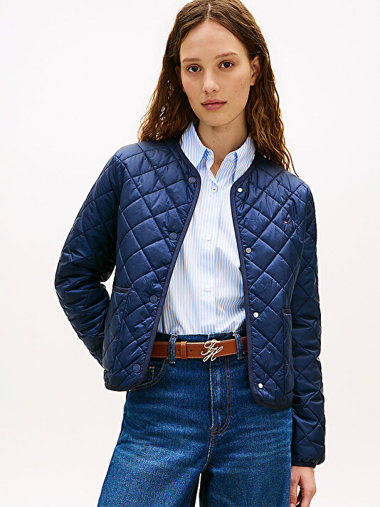 Kadın Padded Regular Quilted Puffer Mont