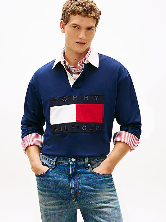 Erkek Flag Rugby Sweatshirt