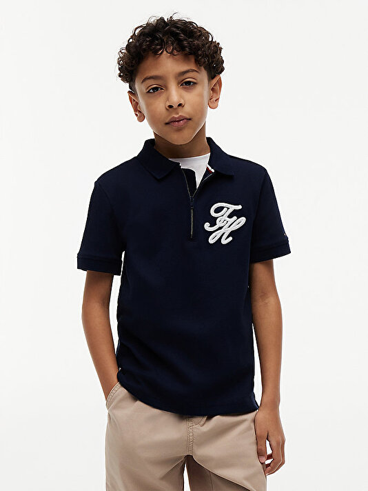 Erkek Çocuk TH Interlock Polo T-shirt