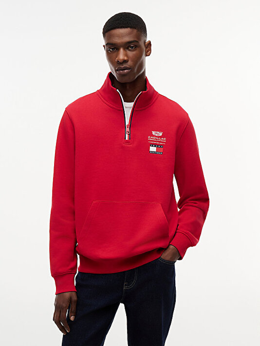 Unisex TH X CF1 Logo Half Sweatshirt
