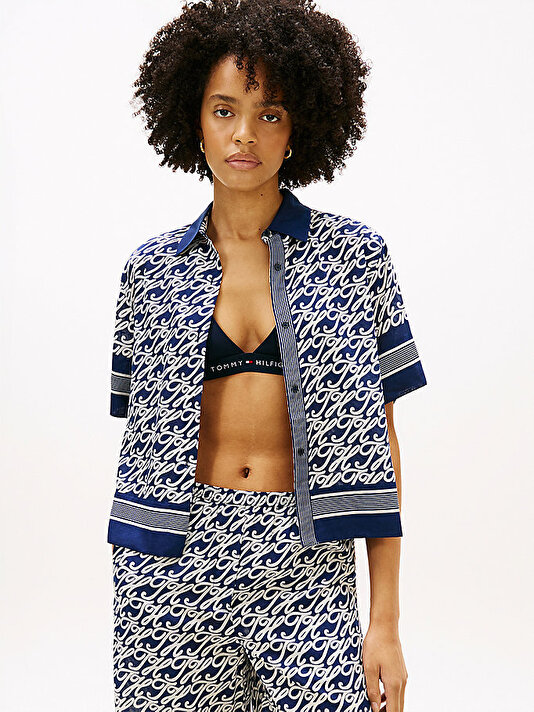 Kadın Swimshop Silk Voile Bluz