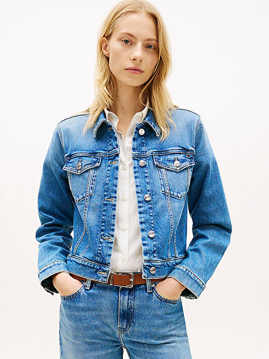 Kadın Slim Denim Ceket