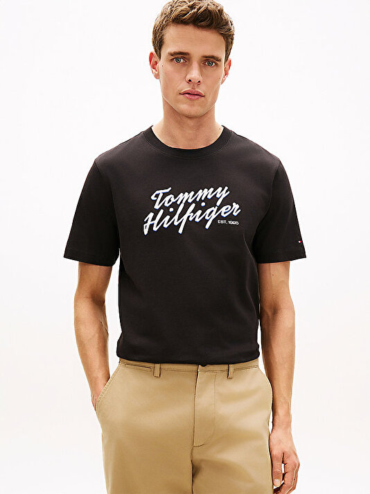 Erkek Summer Text Graphic T-shirt