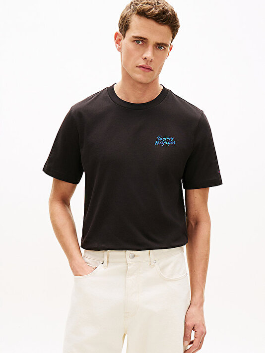 Erkek Palm Photo Print T-shirt