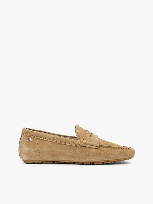 Kadın Flag Soft Süet Loafer