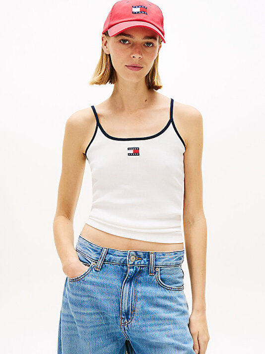 Kadın TJW Slim Badge Strap T-shirt