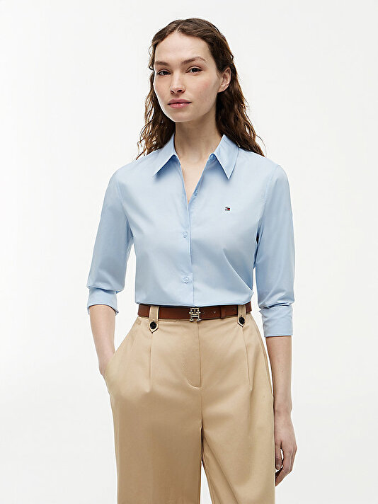 Kadın Essential Poplin Regular Gömlek