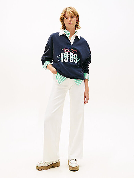 Kadın Claire High Rise Wide Jean Pantolon