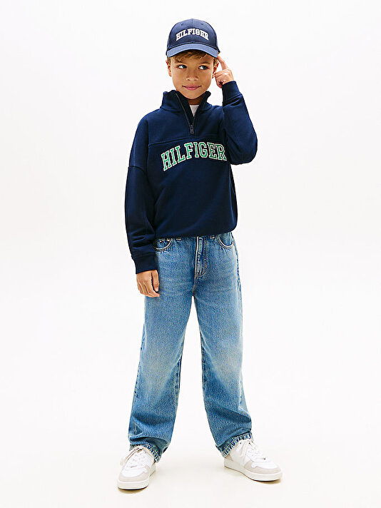 Erkek Çocuk Relaxed Mid Blue Jean Pantolon