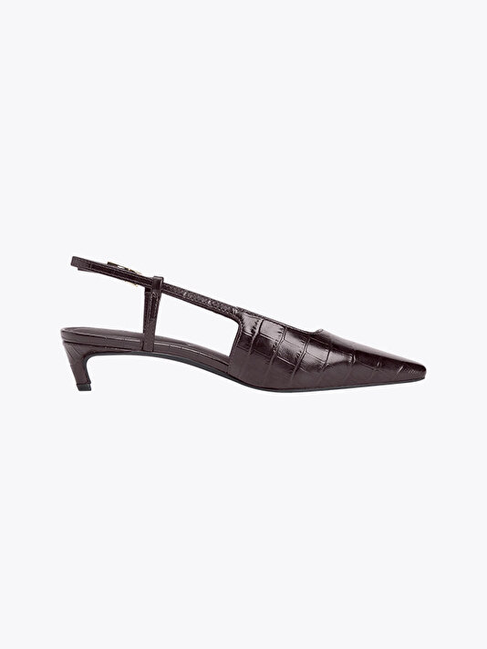 Kadın Croc Slingback Topuklu Ayakkabı