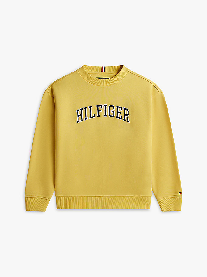 Erkek Çocuk Hilfiger Varsity Sweatshirt Sarı KB0KB10404ZGP