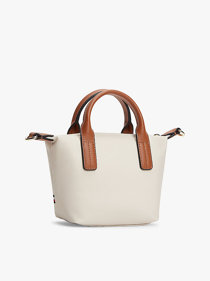 Kadın Popette Icon Mini Tote Çanta Bej AW0AW18368AEO