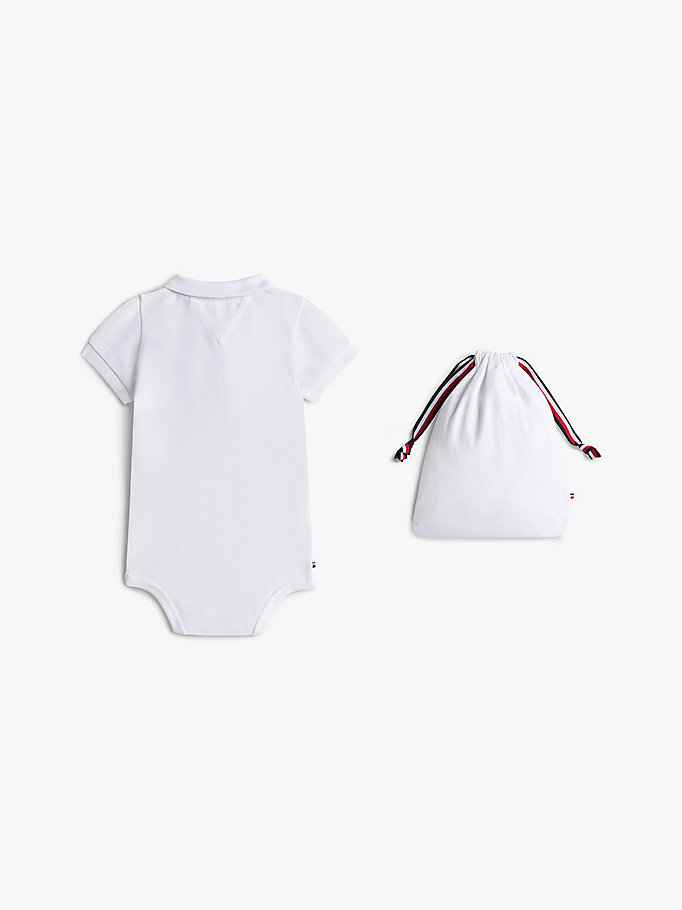 Bebek Polo Bodysuit Hediye Seti Beyaz KN0KN02372YBR